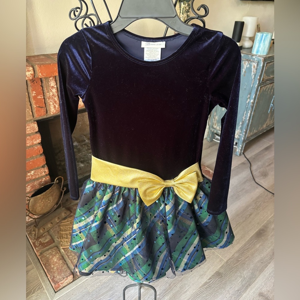 Bonnie Jean Navy Blue Dress Girl’s Size 7